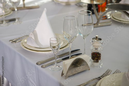 wedding table setting