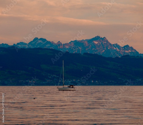 sailboat on the lake