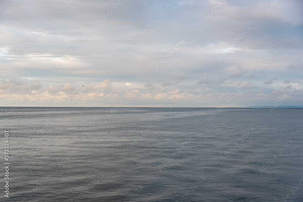 View of tranquility with the horizon of the sea. Colombia View of tranquility with the horizon of the sea. Colombia