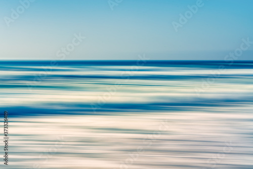 Seascape abstract background, motion blur, light blue colors © Hanna Tor