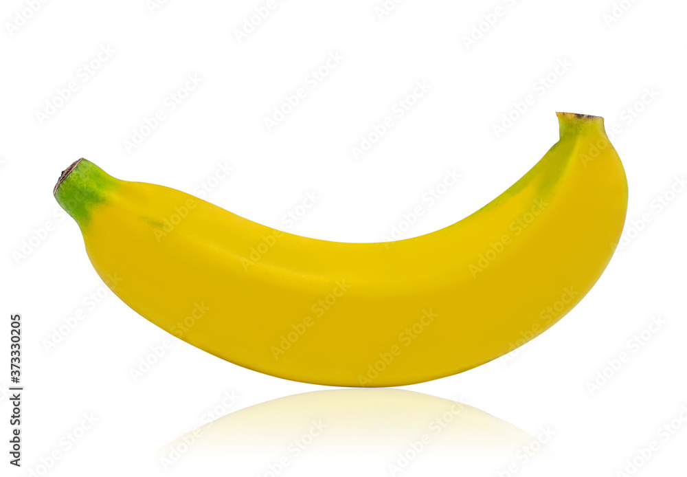 Banana diet fruit isolsted on white background
