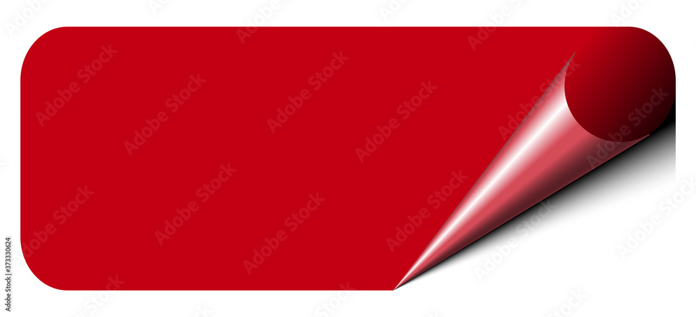 sticker label note with corner curl sticker label note with corner curl
