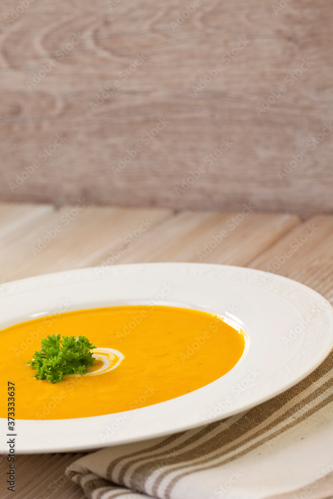 Rustic Pumpkin Soup With Parsley Rustic Pumpkin Soup With Parsley