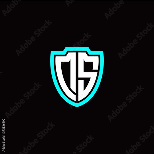 Free Download Initial D S letter with shield modern style logo template vector - GFXLoad