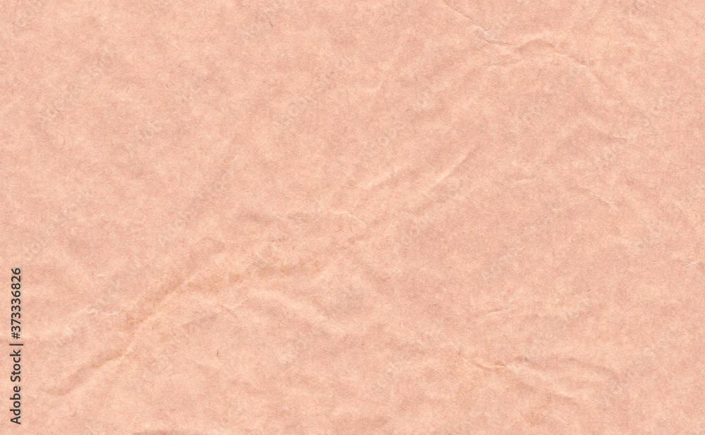 Obraz premium Closeup old crumpled grunge brown paper texture background.Brown paper sheet board with space for text ,pattern or abstract vintage background.Selective focus image.