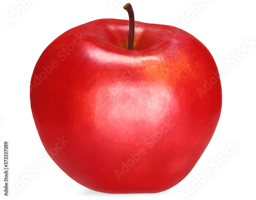 red Apple isolated on white background