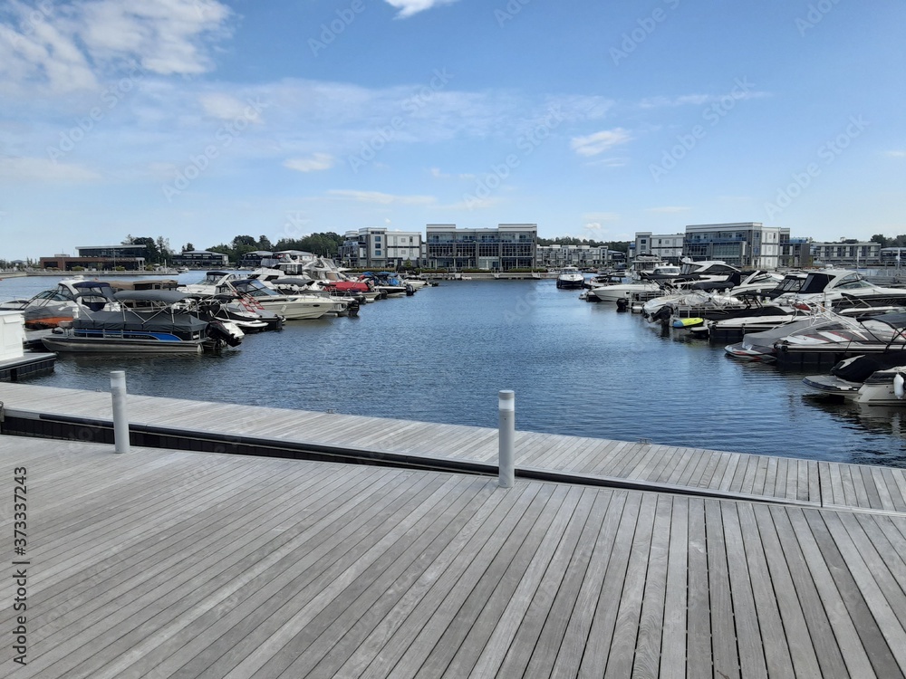 Fototapeta premium boats in the harbor