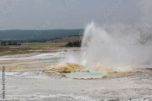 Geyser in Yellowstone National Park.