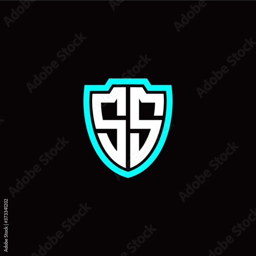 Free Download Initial S S letter with shield modern style logo template vector - GFXLoad