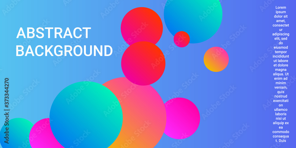 Trendy gradients of balls shapes. Trendy gradients of balls shapes.