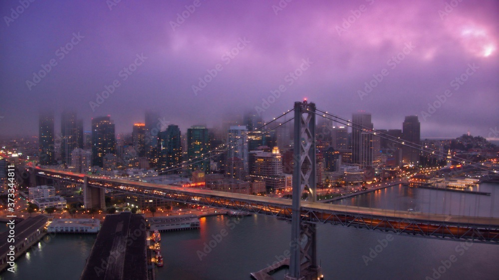 Obraz premium San Francisco - cotton candy sky