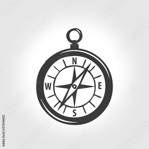 vector illustration of compass