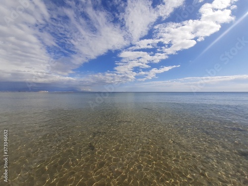 clouds over the sea