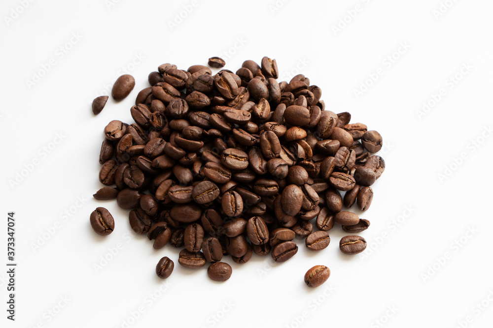 coffee beans on white background coffee beans on white background