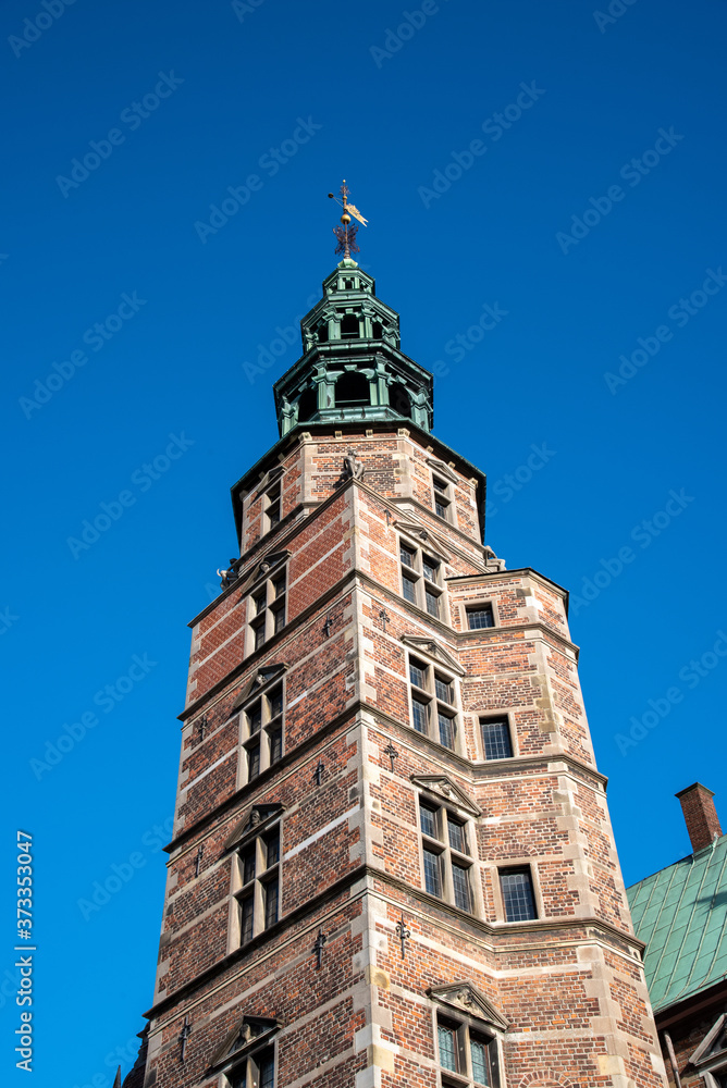 Tower of the Rosenborg Castle in Copenhagen (DK)