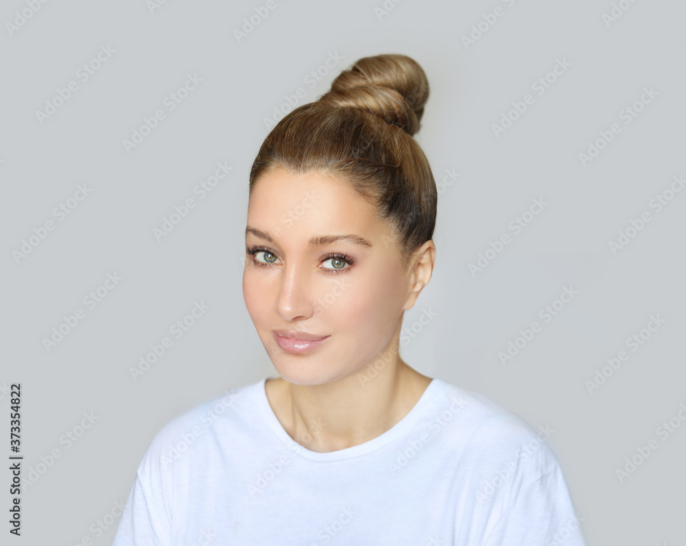 Shot of a beautiful woman.Middle aged woman portrait, cosmetology concept Shot of a beautiful woman.Middle aged woman portrait, cosmetology concept