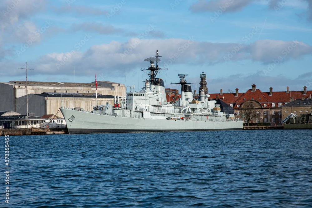 Warship in Copenhagen (DK)