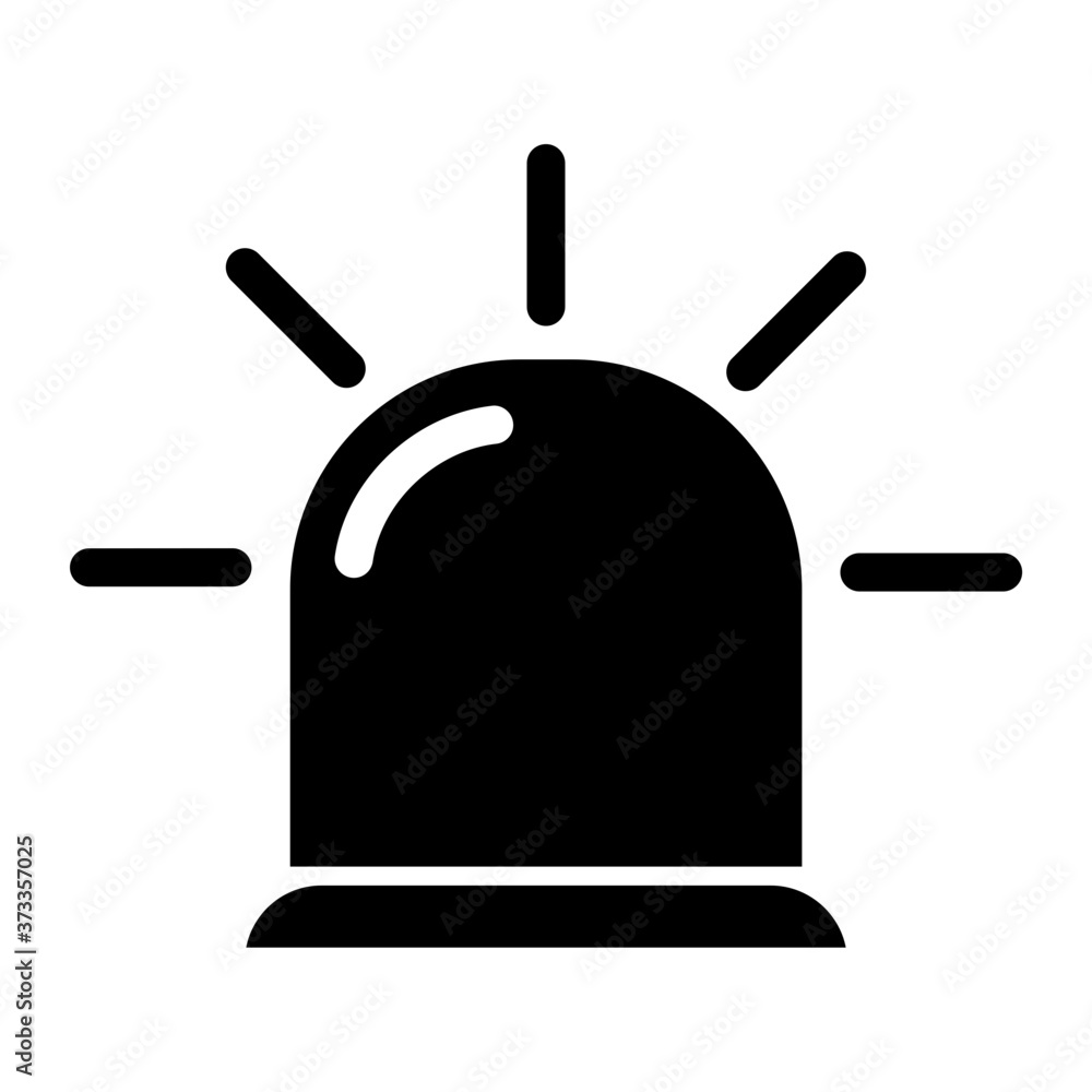 Alarm indicator light icon Alarm indicator light icon