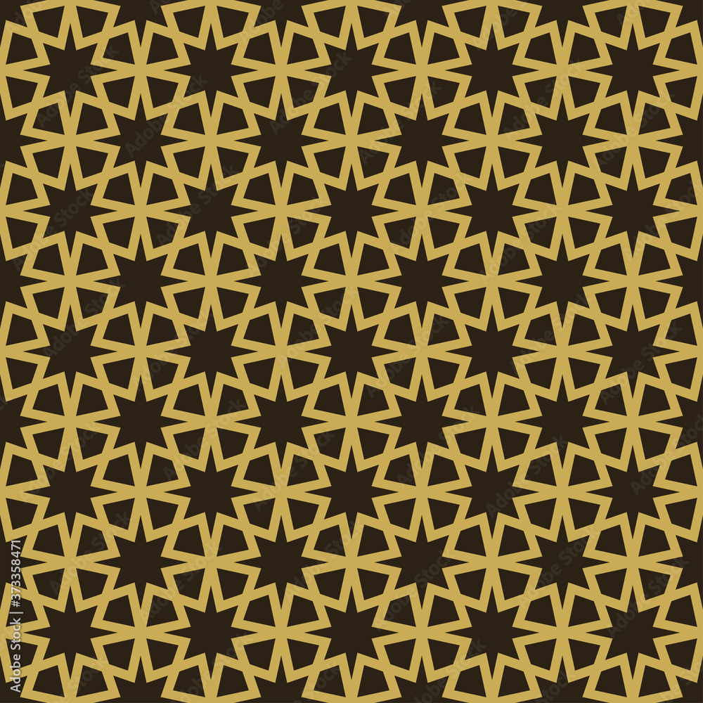 Seamless stars pattern on black background wallpaper pattern