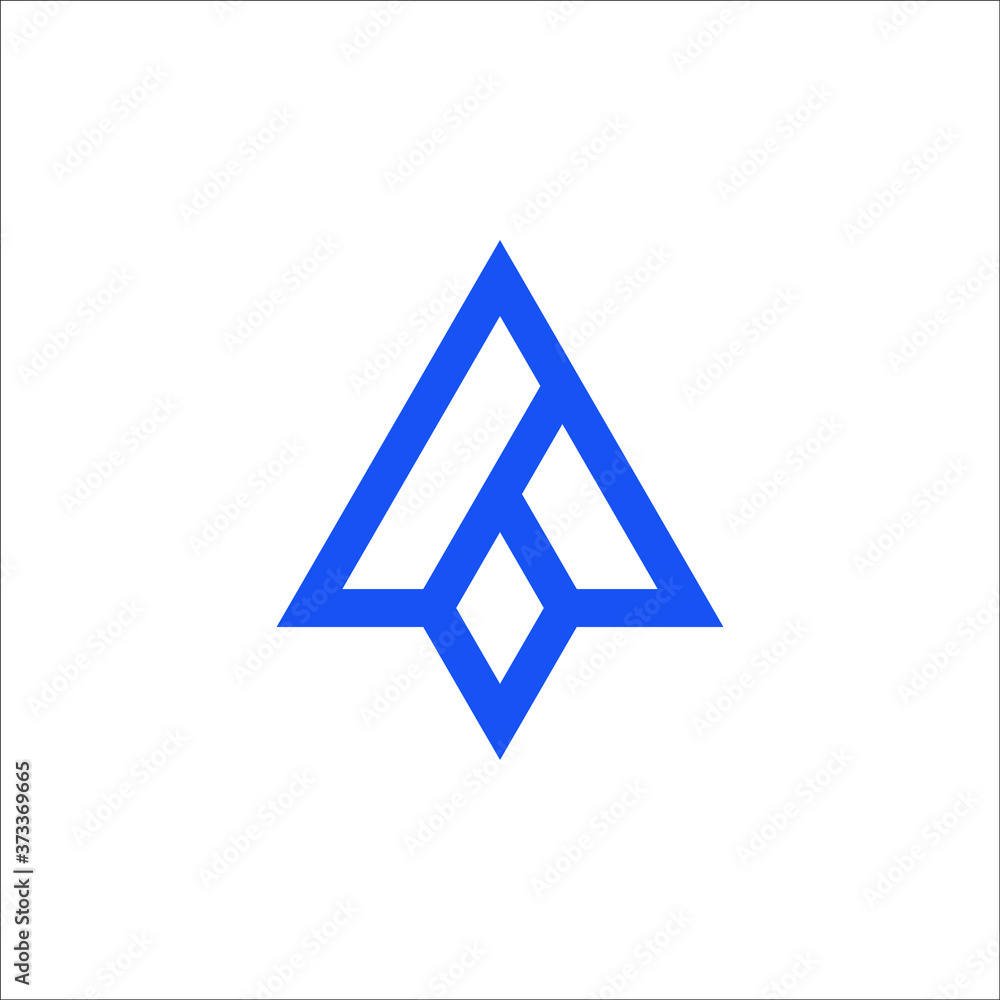 abstract triangle design logo abstract triangle design logo