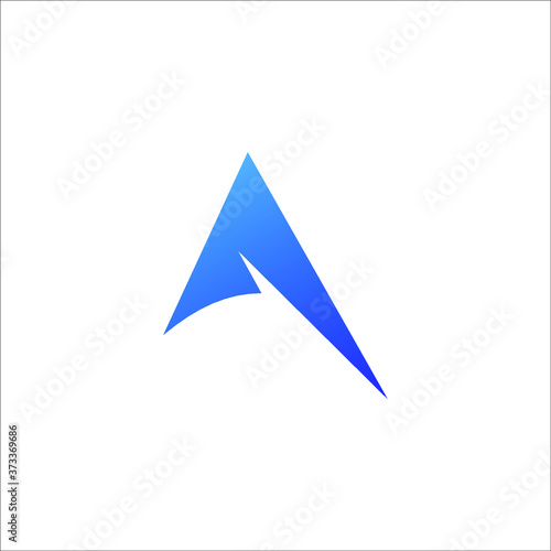 abstract triangle design logo