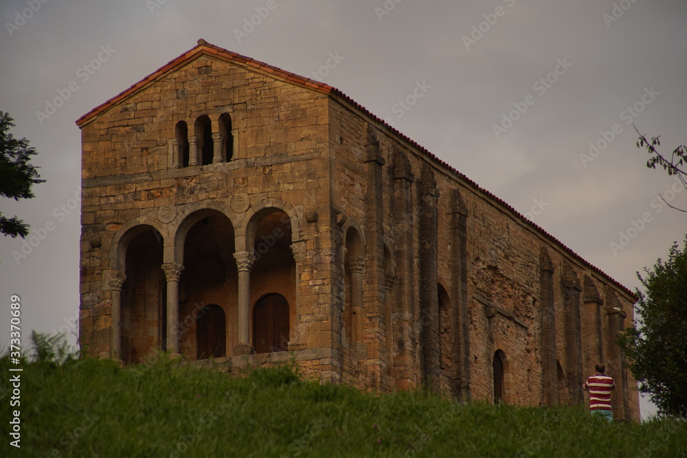 Romanesque Church San Miguel Lillo.Oviedo Asturias, Spain. 