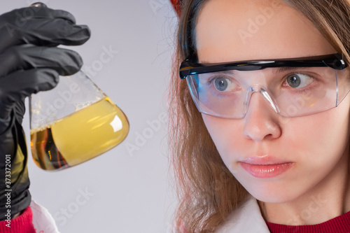 Laboratory technician close...