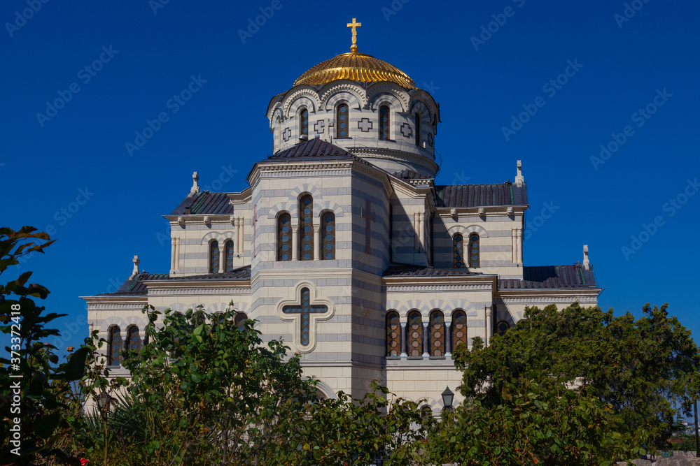 Vladimirsky Cathedral on the territory of the National Reserve 