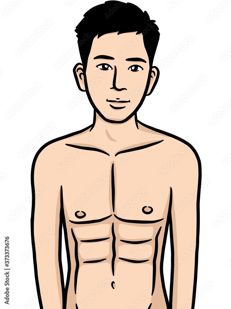 cartoon sexy man on white background cartoon sexy man on white background