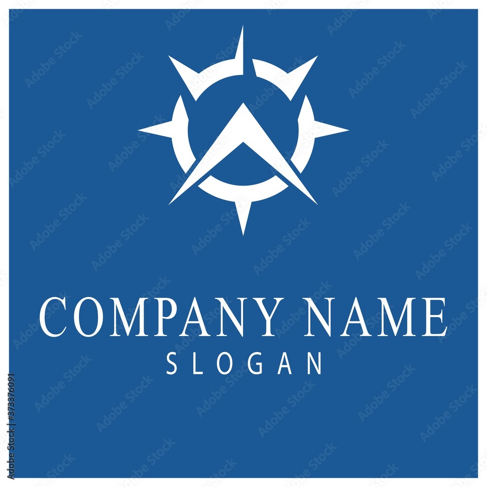 Obraz premium Compass Logo Template vector icon
