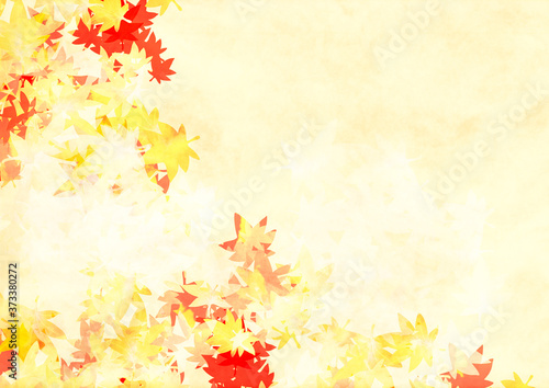 秋の紅葉の背景素材 
