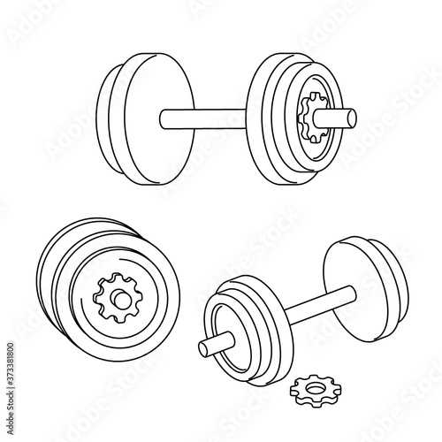 Dumbbell illustration