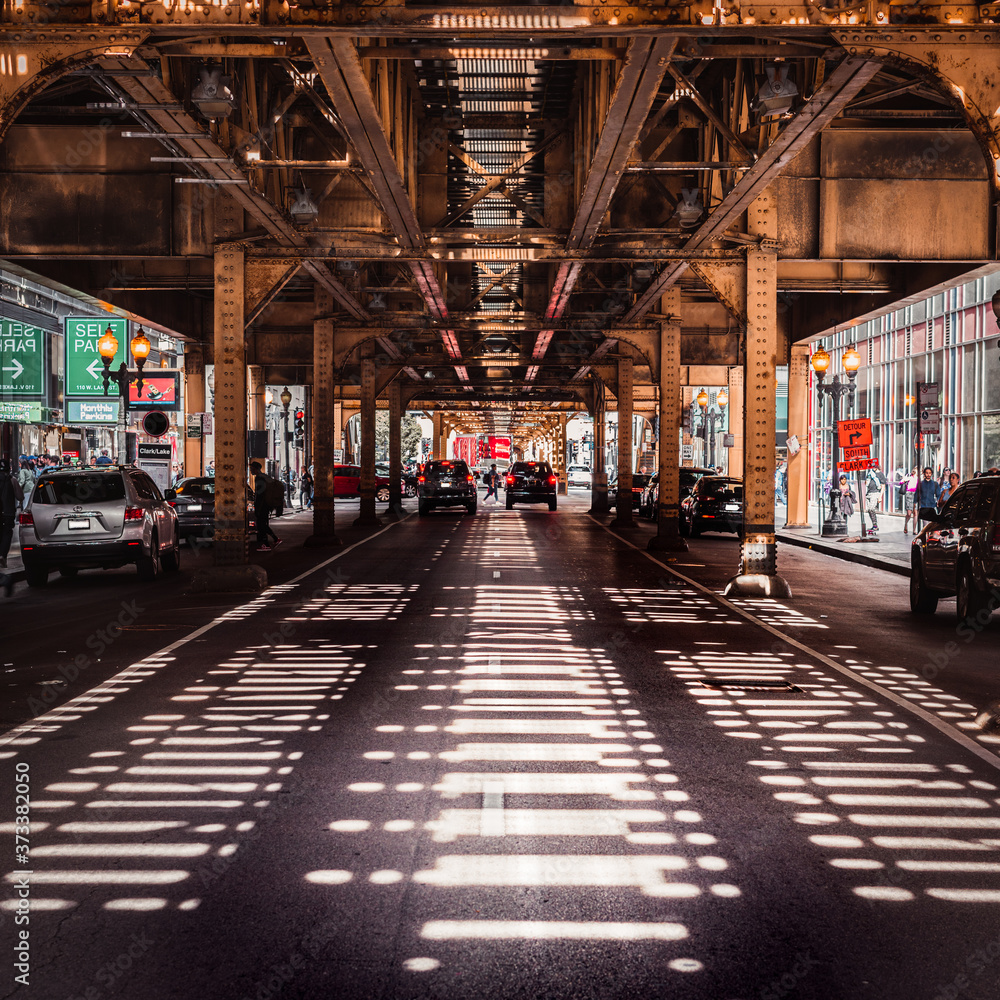 Chicago EL Shadows 1x1 Chicago EL Shadows 1x1