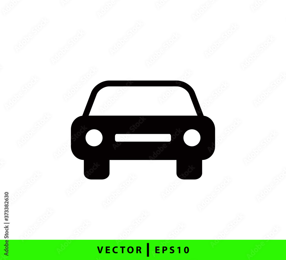 Transportation car icon vector logo template flat style