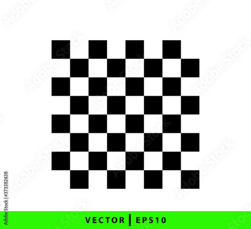 Chessboard icon flat style logo template