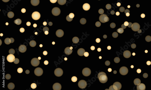 Bokeh Abstract Gold Light Background