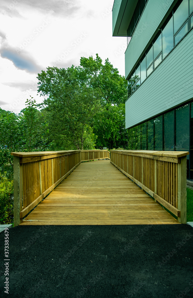 Bridge next to business office Bridge next to business office