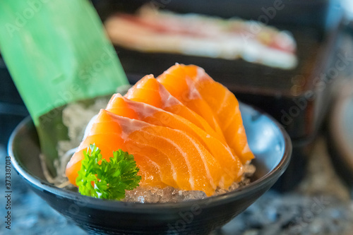Salmon Sashimi Japanese