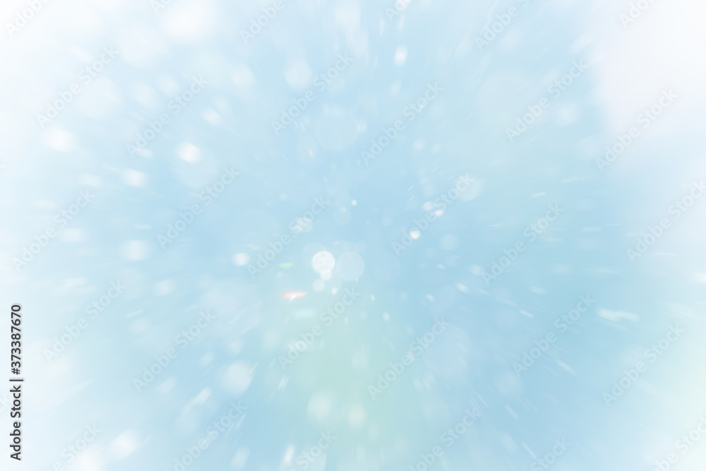 Fototapeta premium Fantasy Abstract blur blue bokeh of lights colorful sparkle