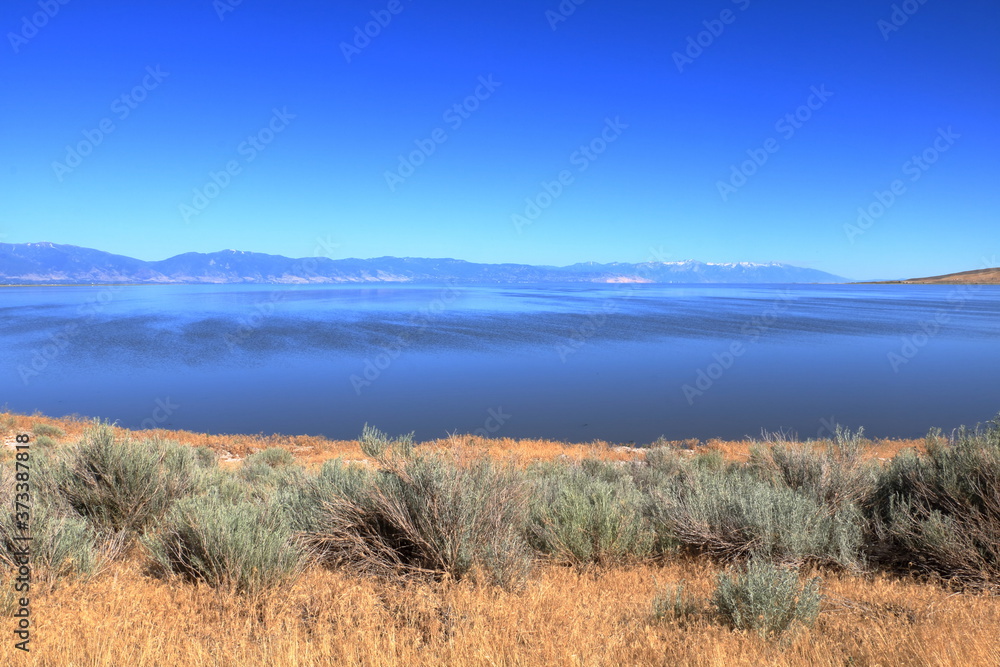 Wasatch Mountain Range across the Great Salt Lake from Antelope Island