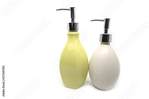 Modern shower gel bottle
