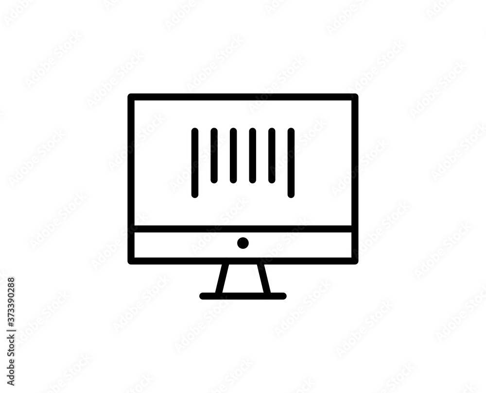Flat line icon Flat line icon
