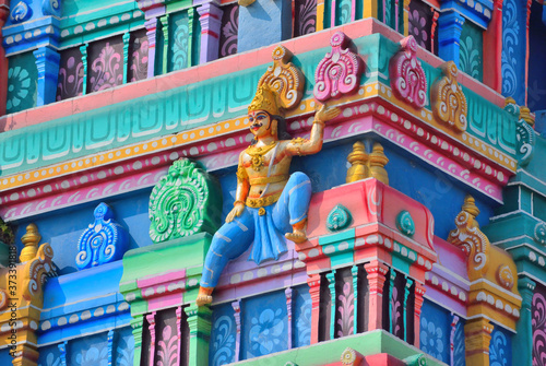 Small idols of God on the walls of replica of Rameshwaram dham in Namchi, Sikkim. © saurav005