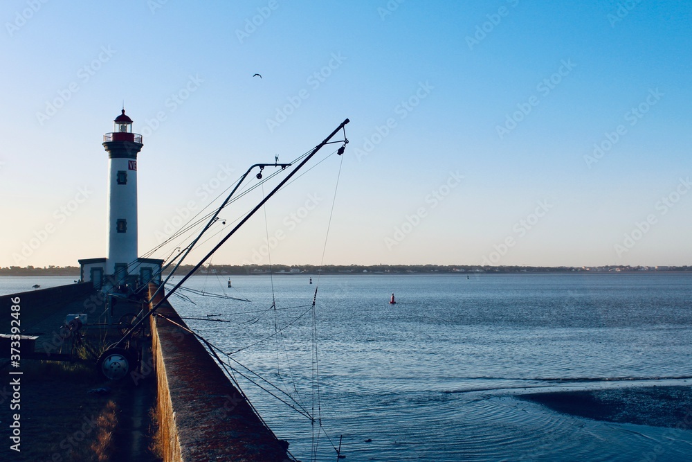 lighthouse at sunset - Saint-Nazaire - Vieux Mole - Embouchure de la Loire