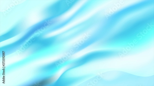 Blue and white smooth fluid waves background © saicle