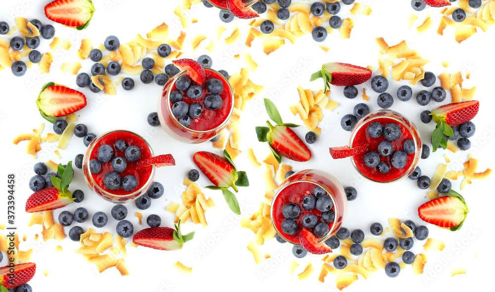 Home made cheese cake with a selection of fruits and strawberry topping. Home made cheese cake with a selection of fruits and strawberry topping.