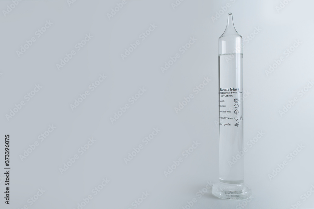 ストームグラス,天気,予測,科学,インテリア,おしゃれ,ガラス,デスク,白