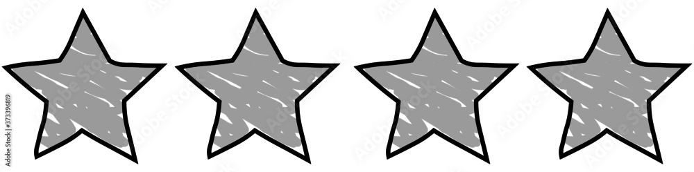 Hand drawn stars on the white background. rating concept. Hand drawn stars on the white background. rating concept.