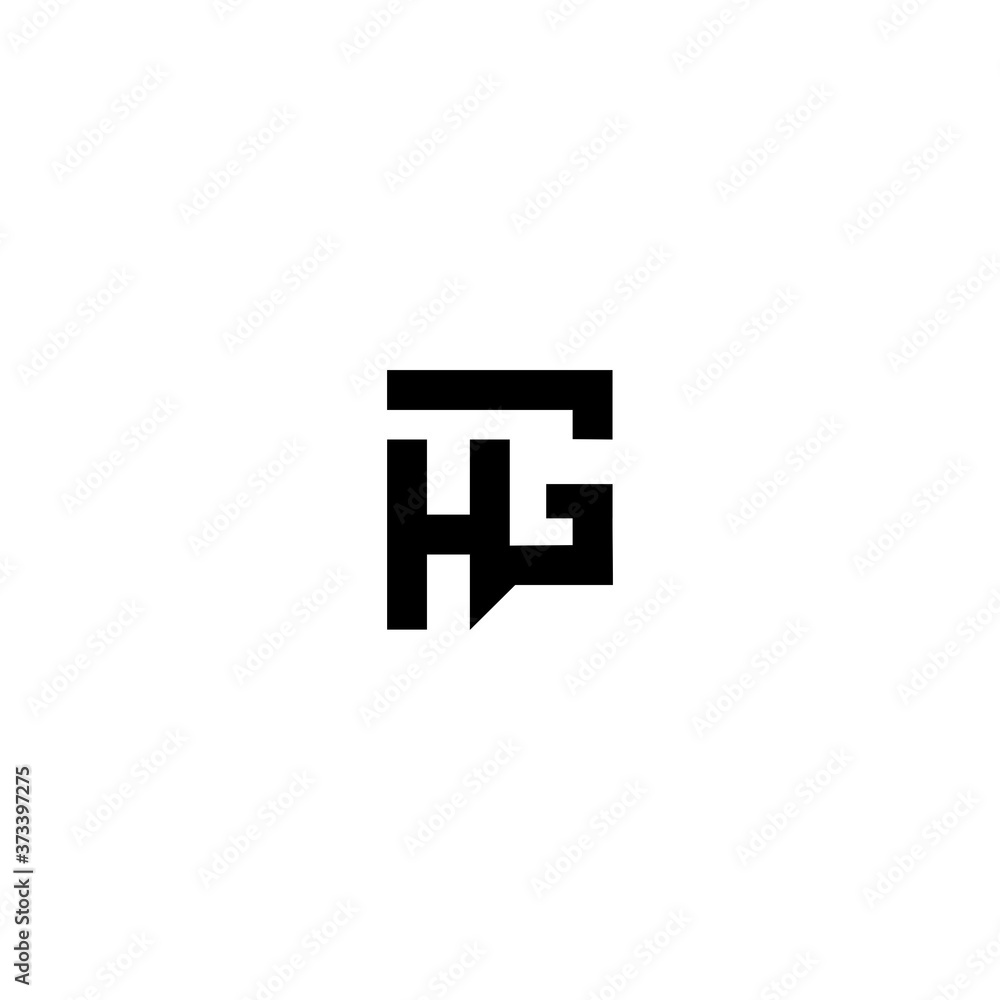HG H G logo design template elements HG H G logo design template elements