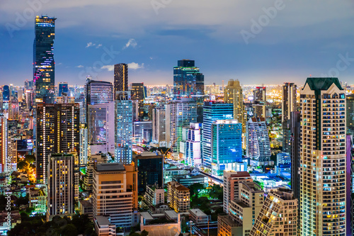 Bangkok city at night  Thailand